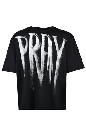 BRUSHED PRAY T-SHIRT / BLK