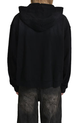 ZIP UP HOODIE / BLK