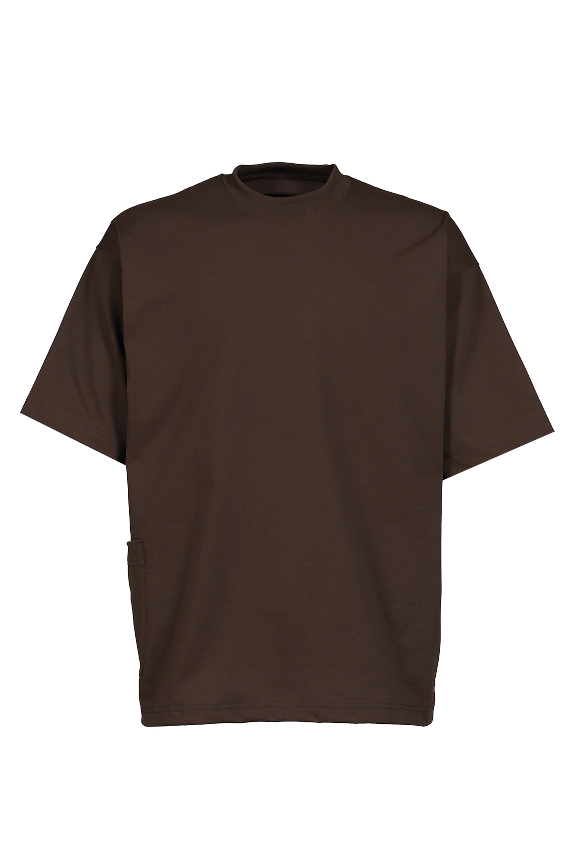 TECH SIDE POCKET S/S TEE / D.BRW