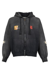 VIETNAM ZIP HOODIE AGED / BLK