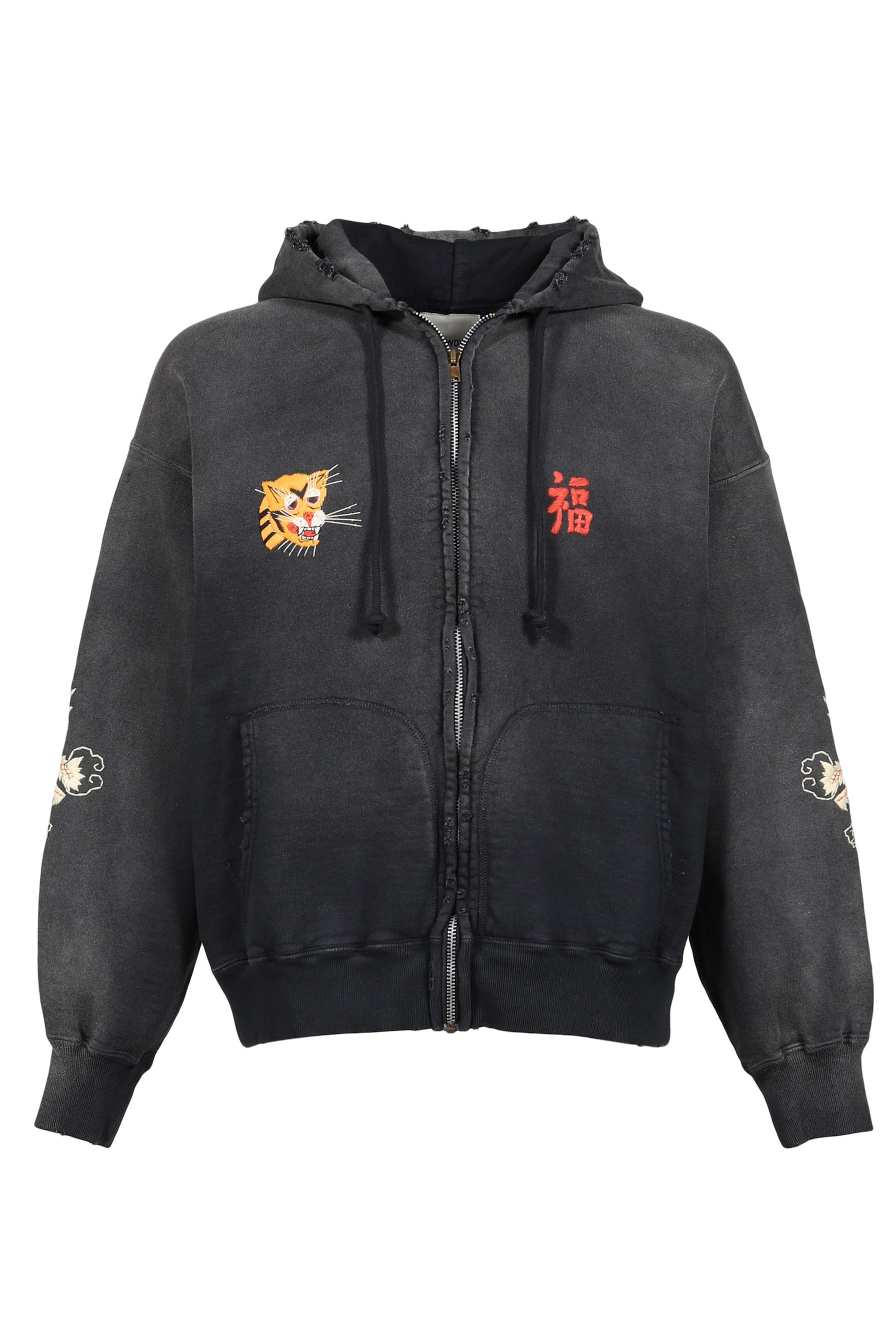 VIETNAM ZIP HOODIE AGED / BLK