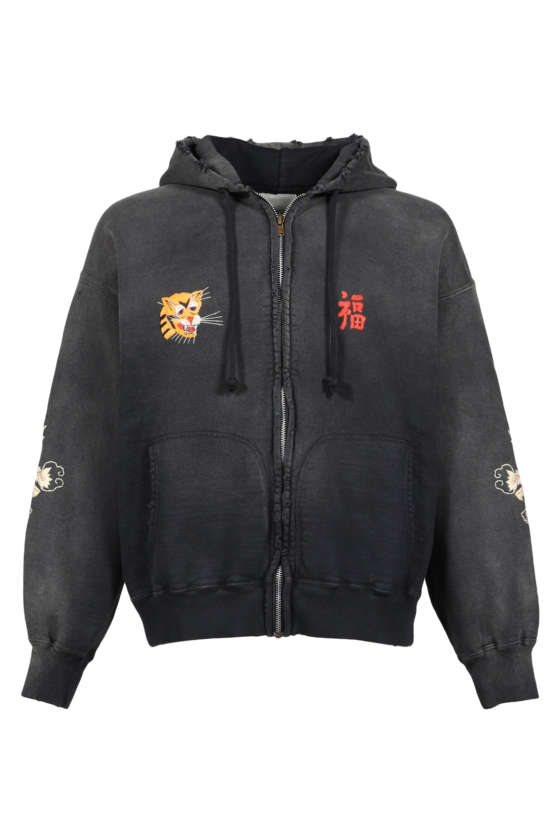 VIETNAM ZIP HOODIE AGED / BLK