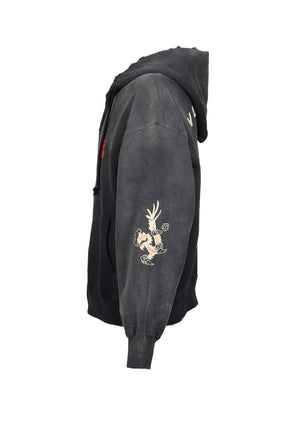 VIETNAM ZIP HOODIE AGED / BLK