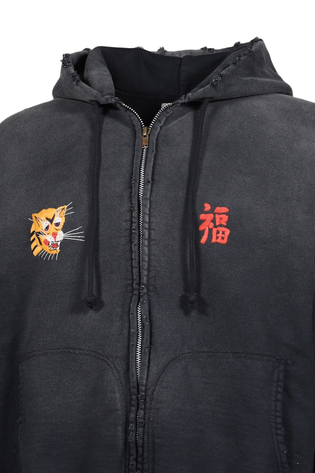 VIETNAM ZIP HOODIE AGED / BLK