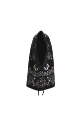 PAISLEY KNIT HOOD BALACLAVA / BLK MULTI