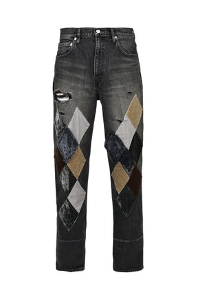 MB DIAMOND STRAIGHT JEANS / BLK