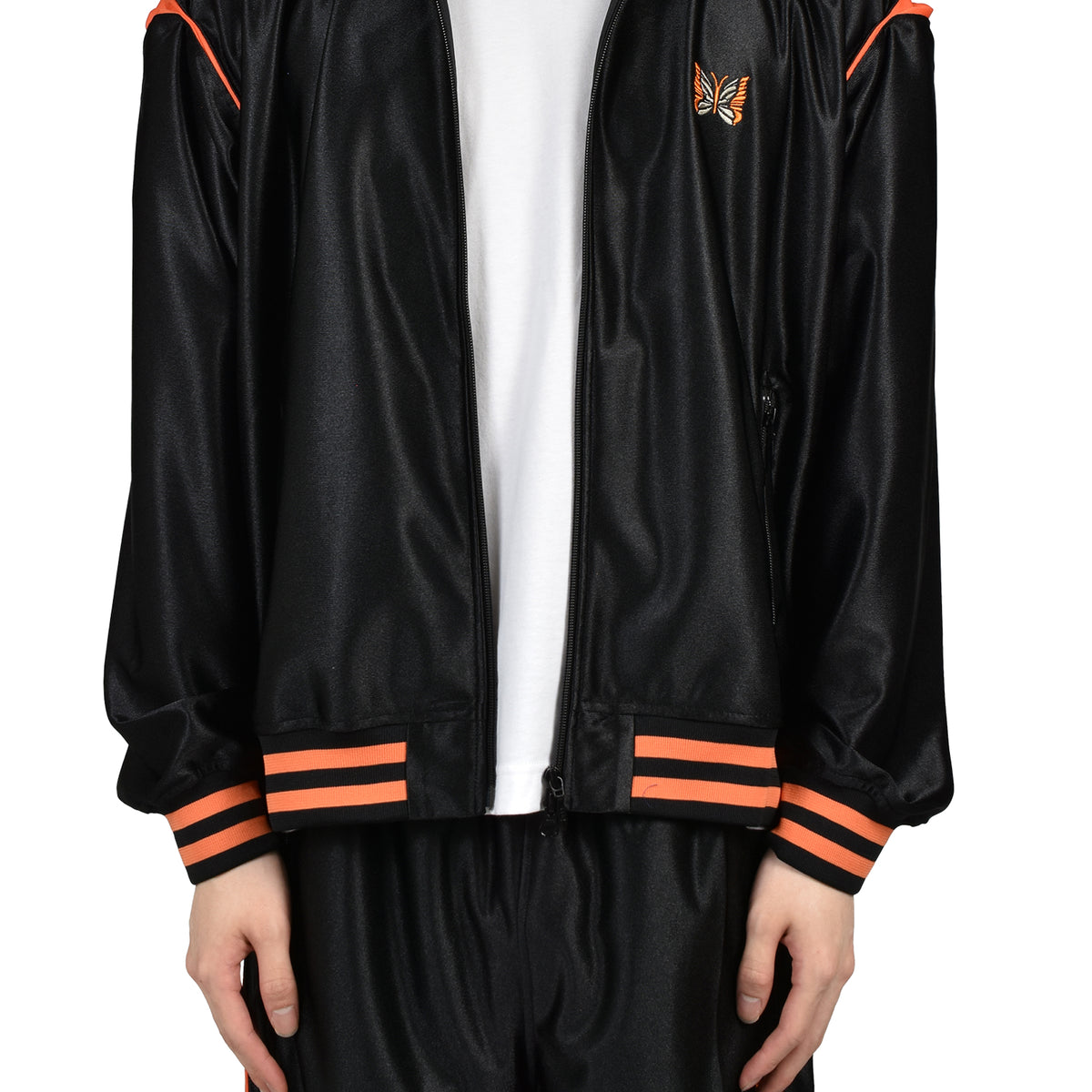 Needles ニードルズ SS26 TRACK JACKET - TRICOT SATEEN / BLK