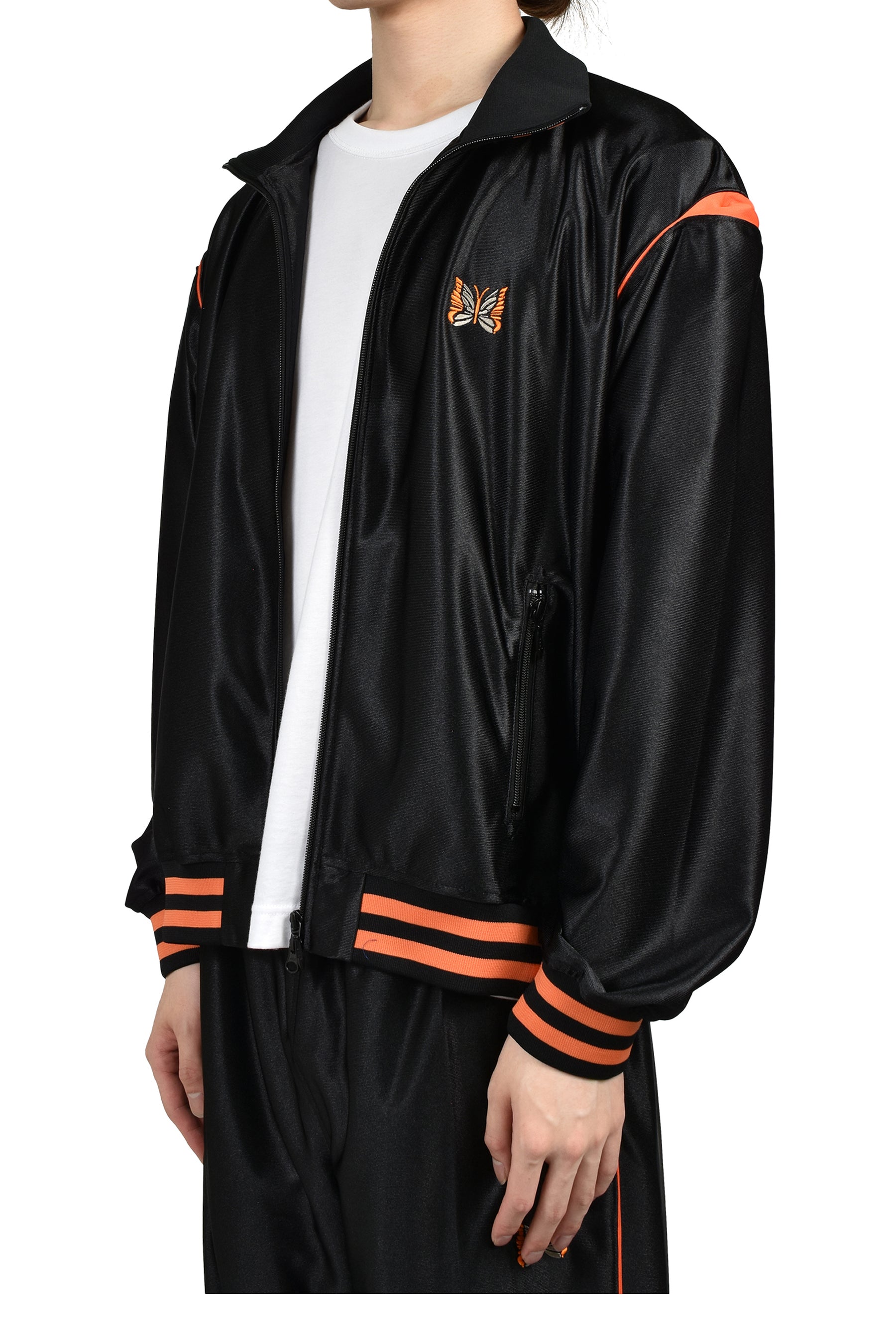 TRACK JACKET - TRICOT SATEEN / BLK