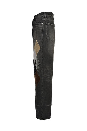 MB DIAMOND STRAIGHT JEANS / BLK