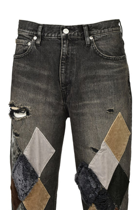 MB DIAMOND STRAIGHT JEANS / BLK