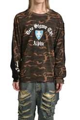 TWO FACED LONG SLEEVE / BLK CAMO