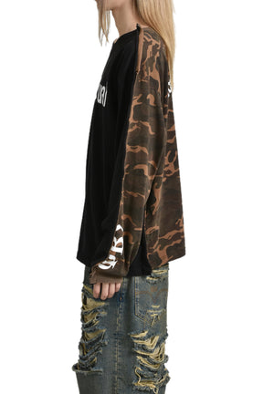 TWO FACED LONG SLEEVE / BLK CAMO