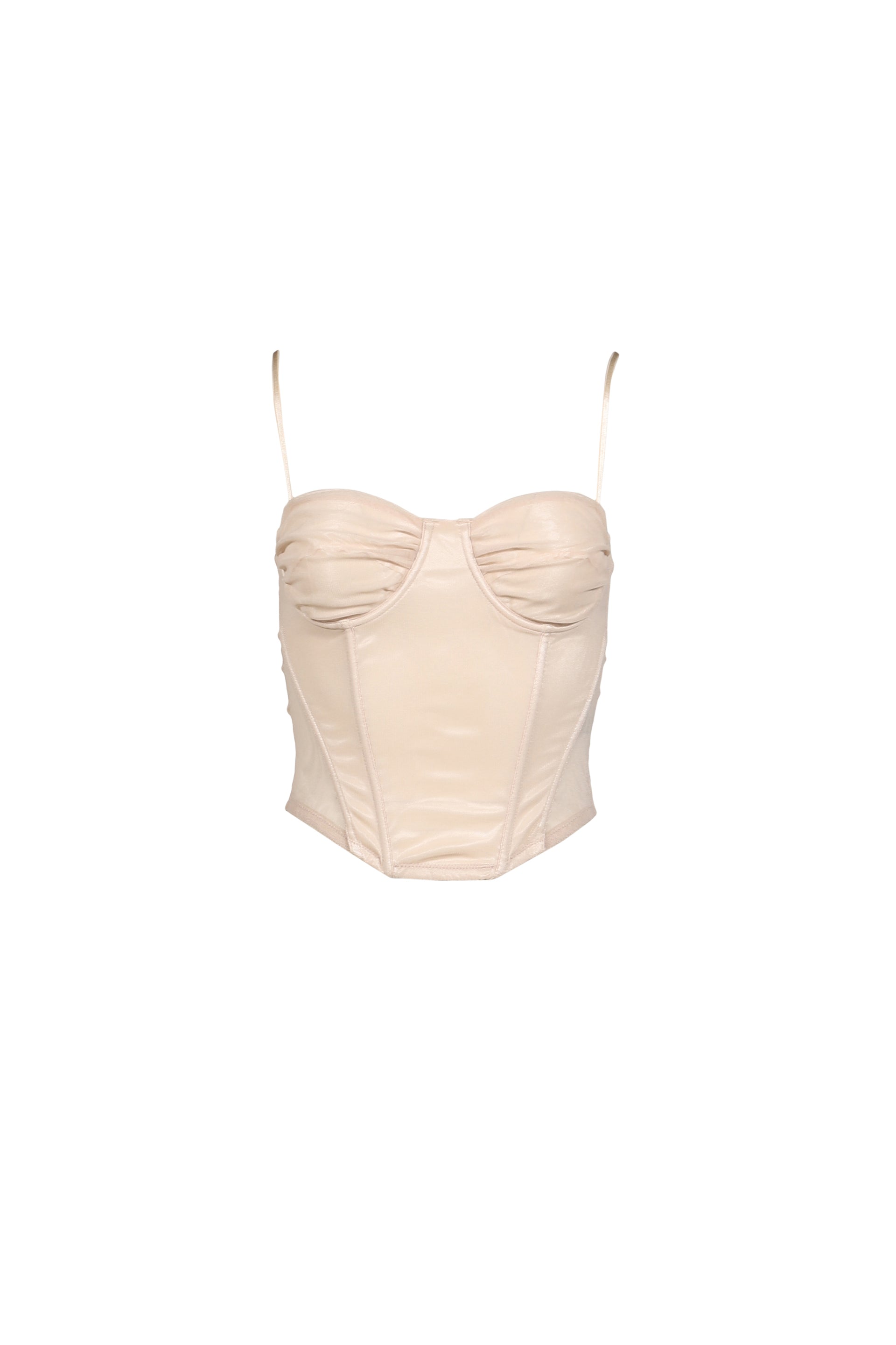 SHEER MESH BUISTIER / BEI