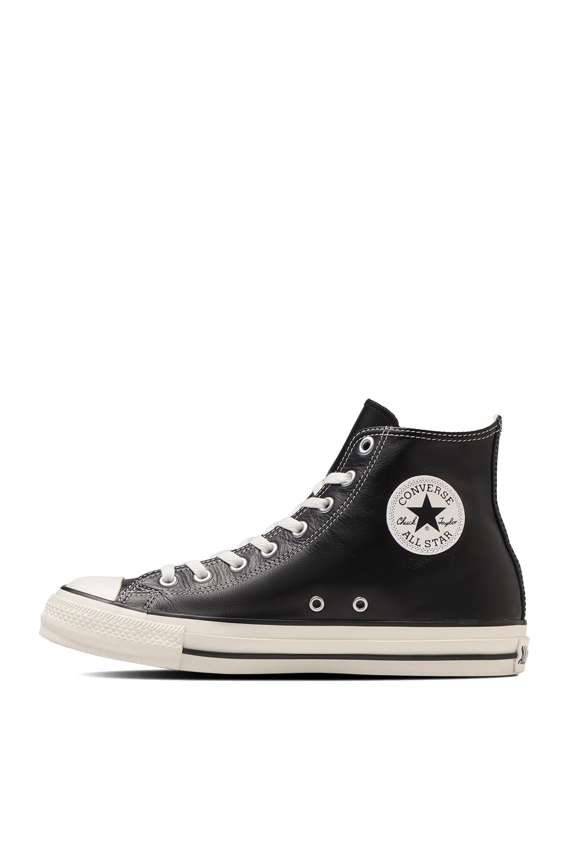 CONVERSE ALL STAR OLIVE GREEN LEATHER HI / BLK
