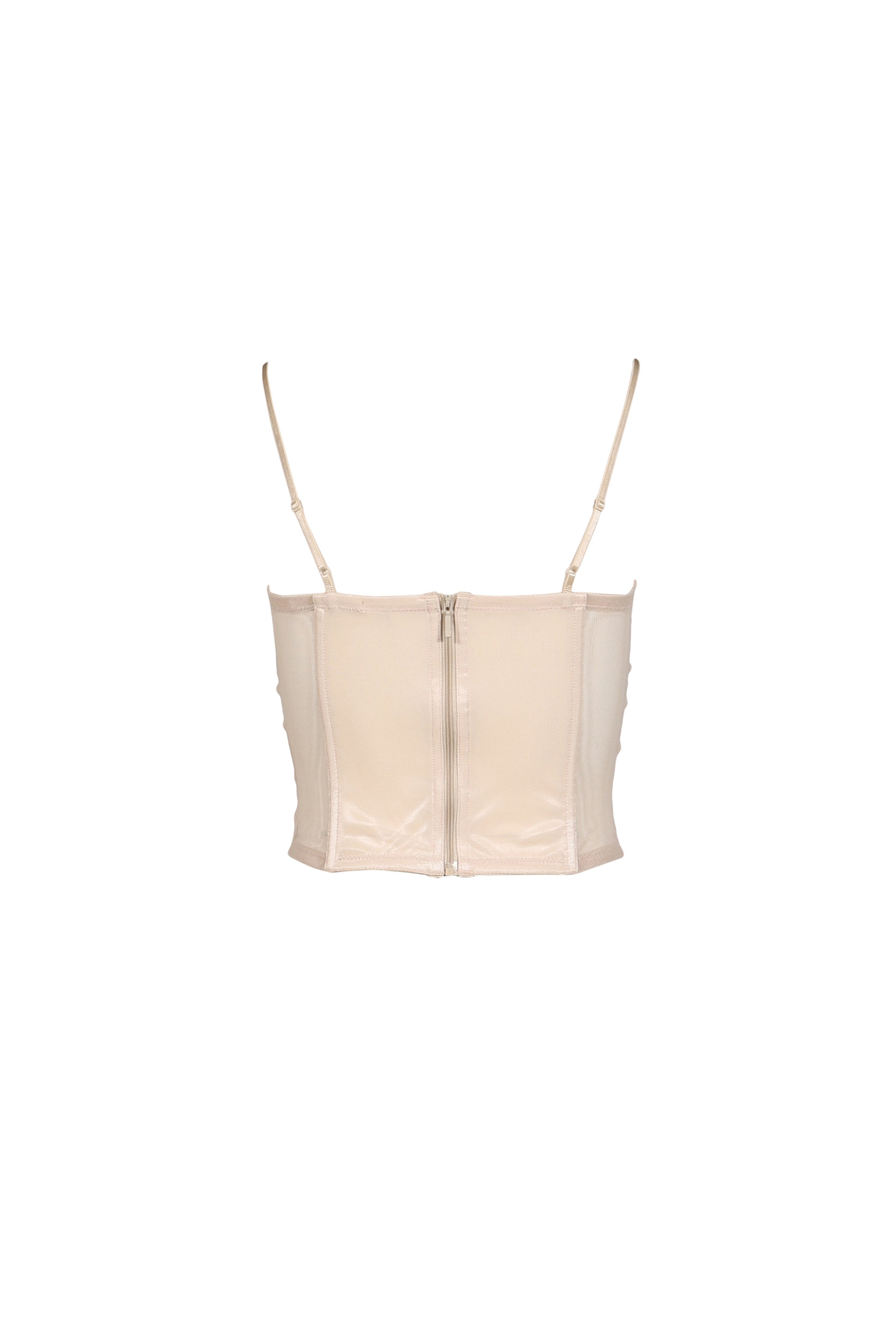 SHEER MESH BUISTIER / BEI