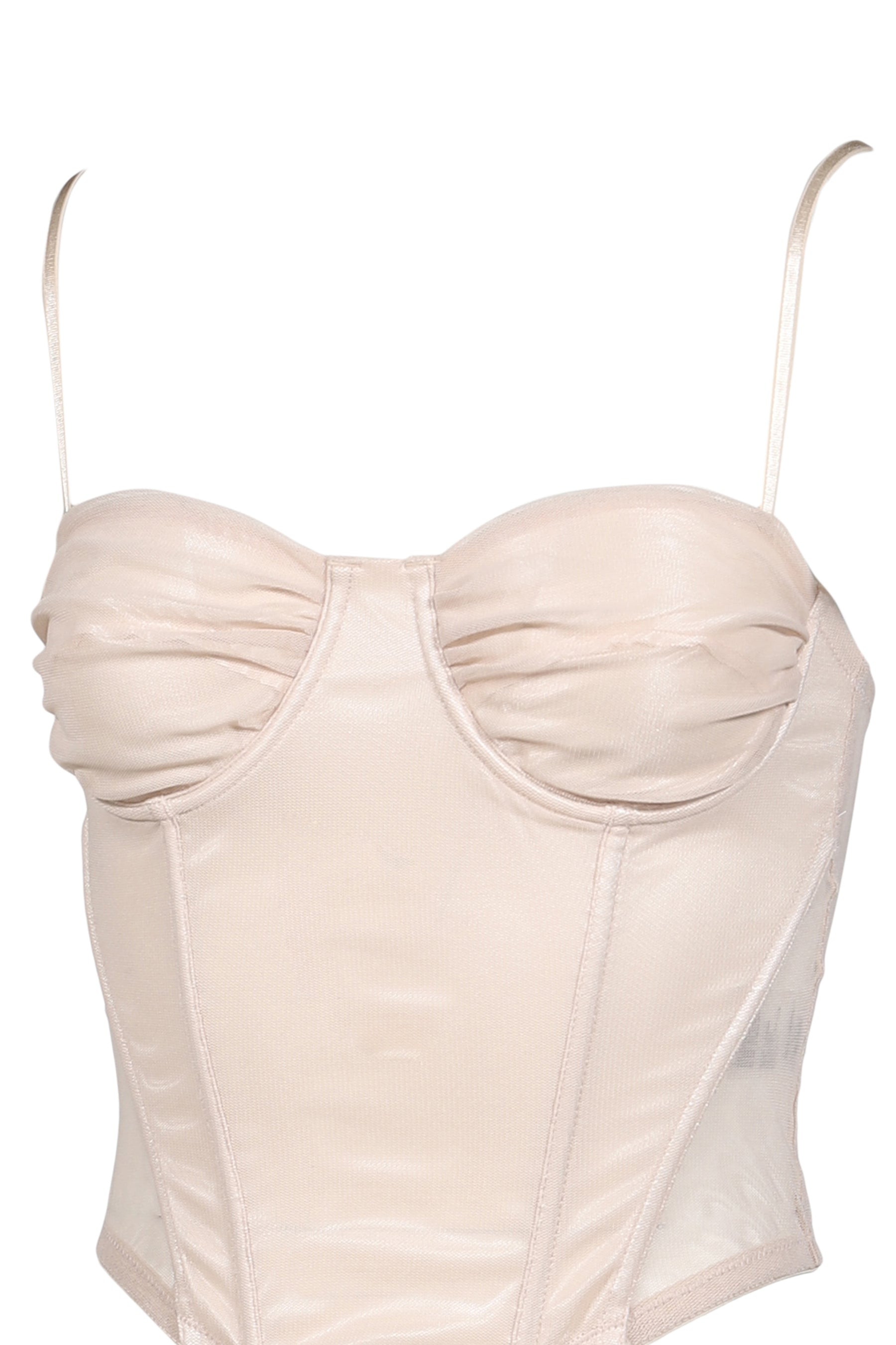 SHEER MESH BUISTIER / BEI
