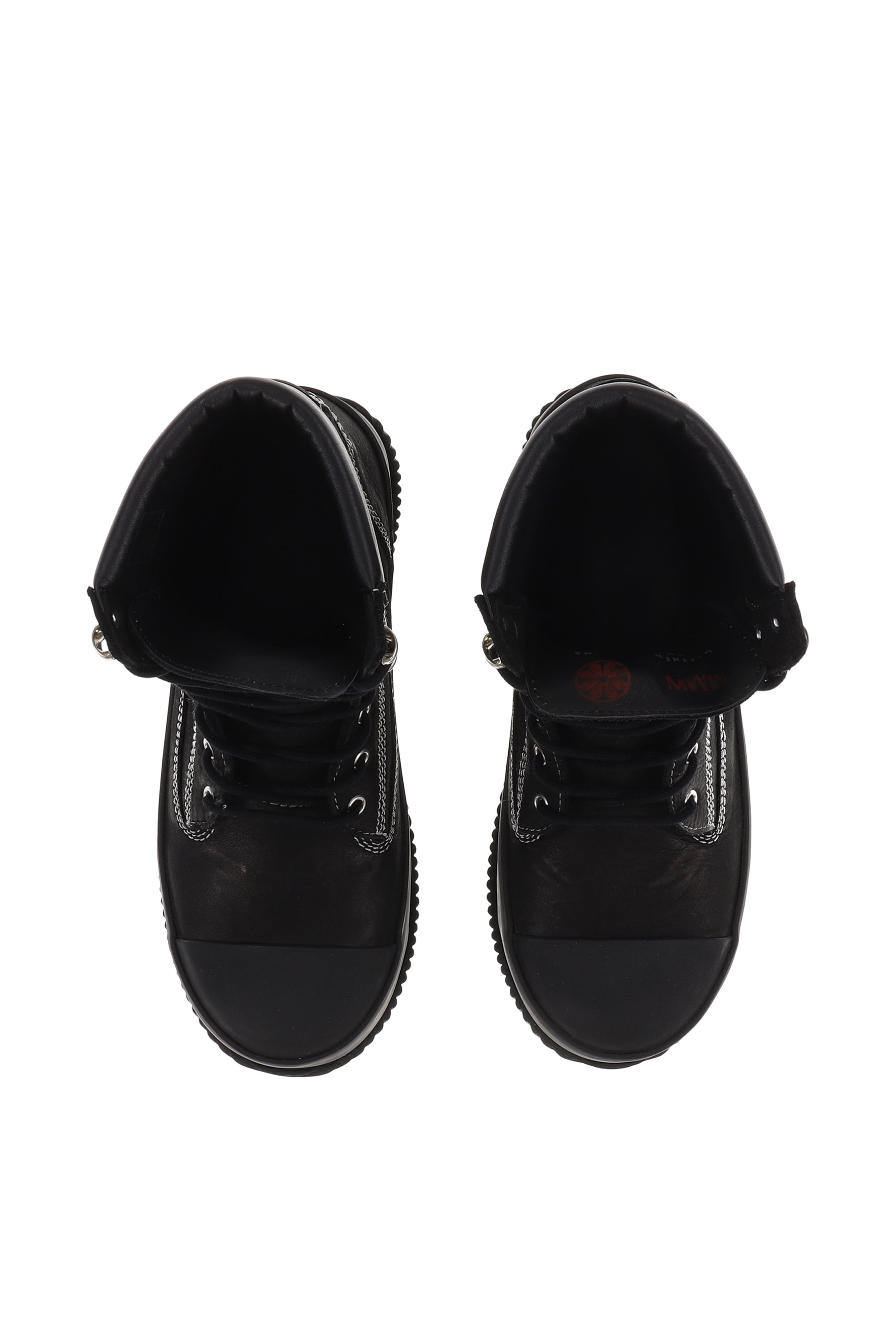 HI RUBBER LACE UP / BLK