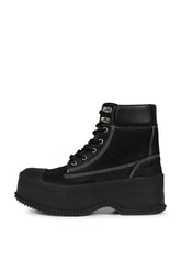 HI RUBBER LACE UP / BLK