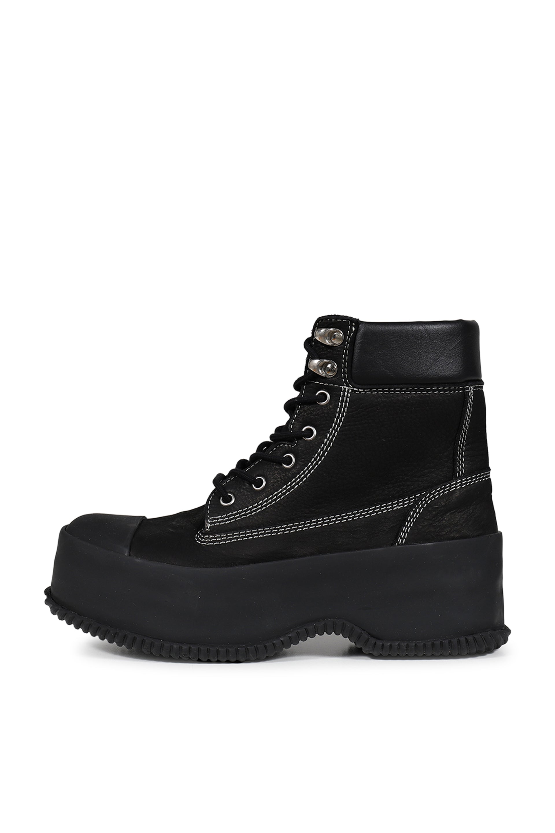 HI RUBBER LACE UP / BLK