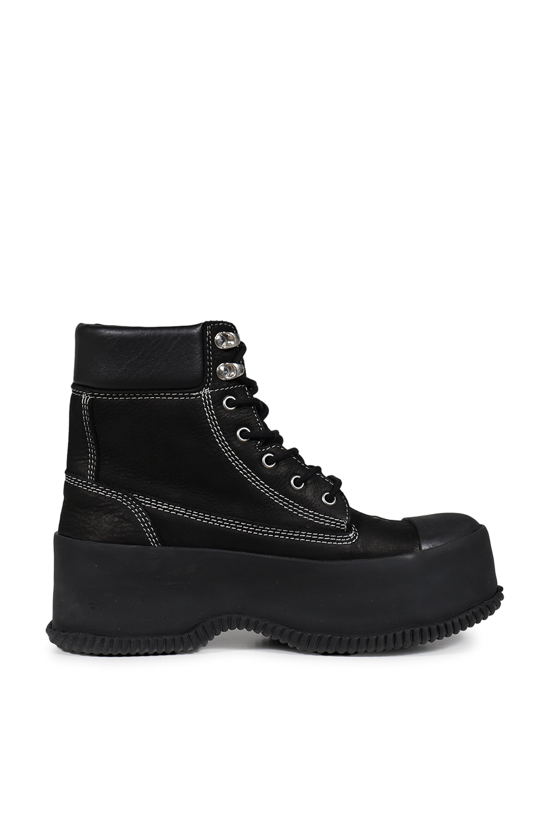 HI RUBBER LACE UP / BLK