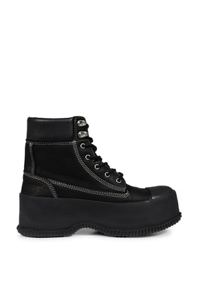 HI RUBBER LACE UP / BLK