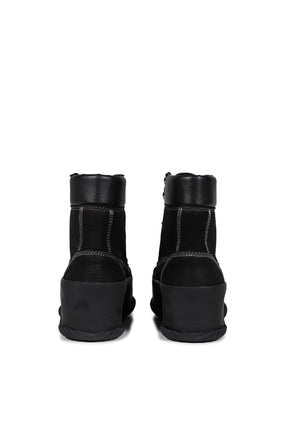HI RUBBER LACE UP / BLK