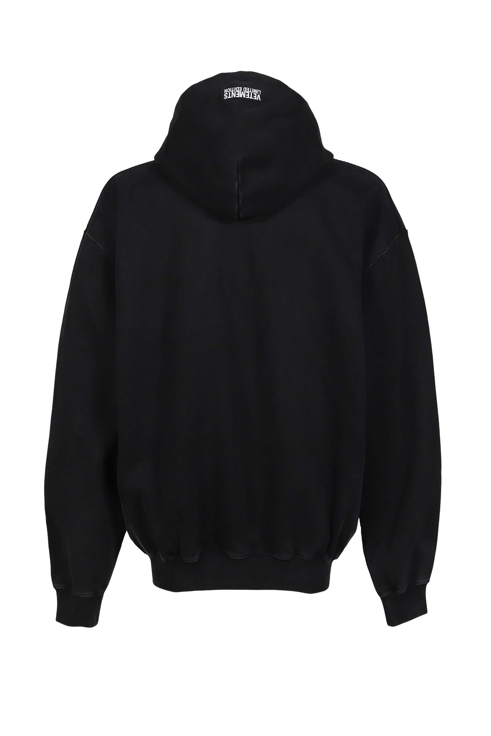 ICONIC LOGO ZIP-UP HOODIE / BLK