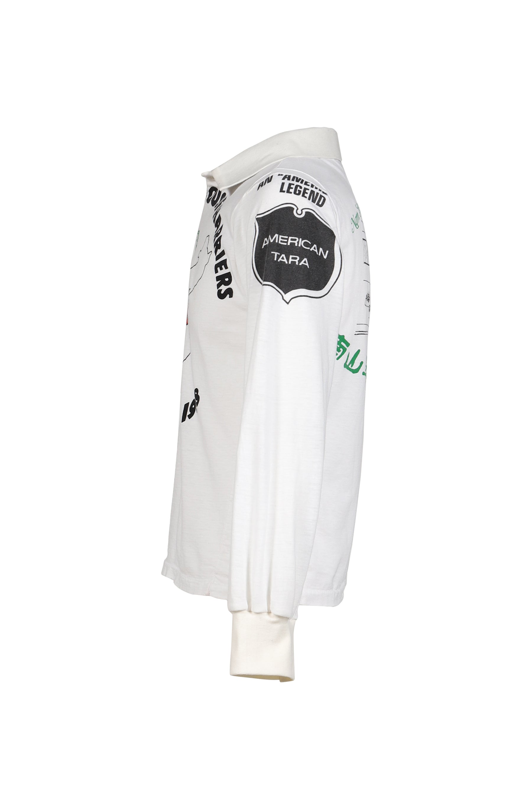 RUGBY TEE (UPCYCLED VINTAGE TEE) / WHT