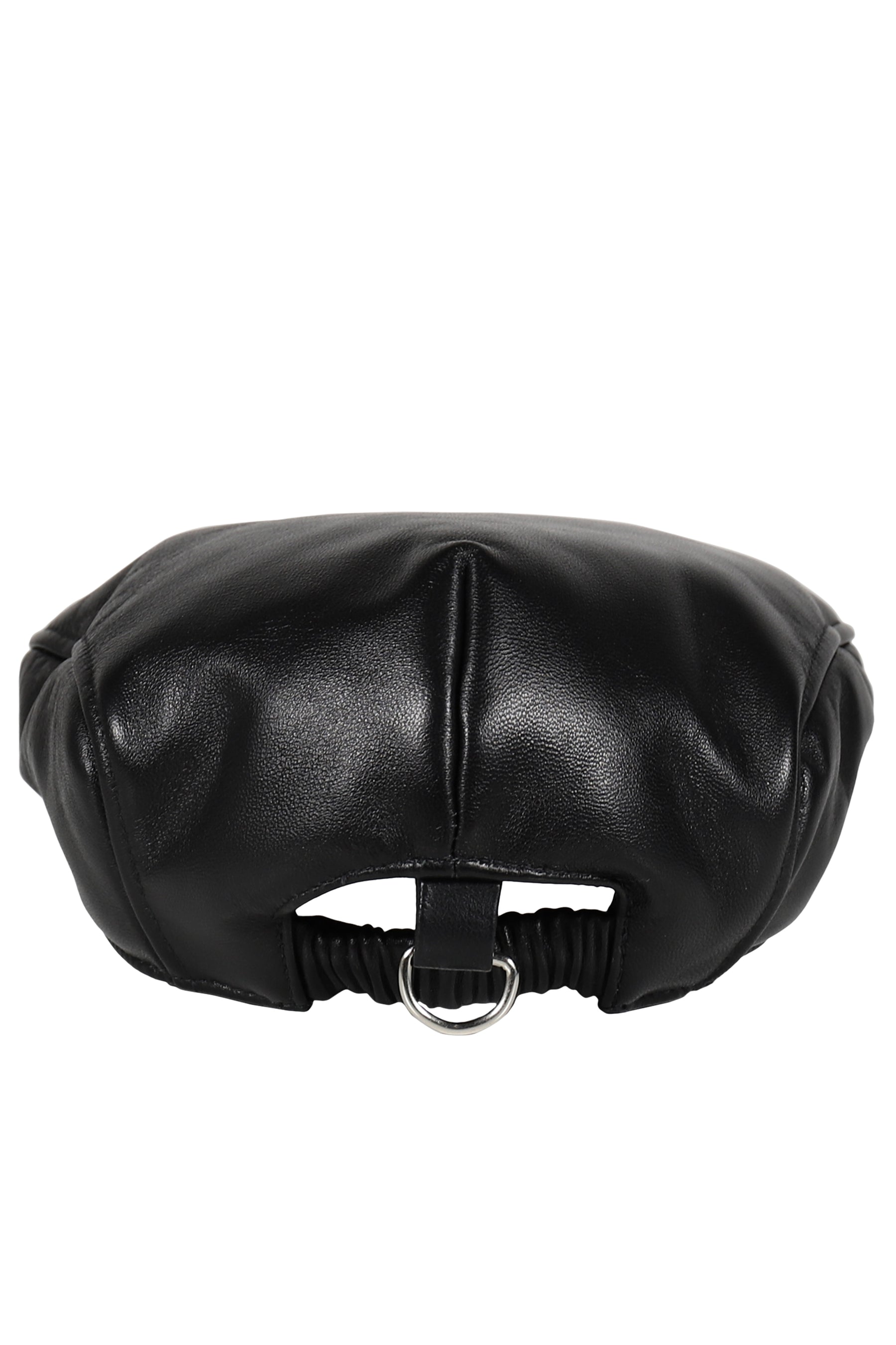 NEWSBOY CAP LEATHER / BLK