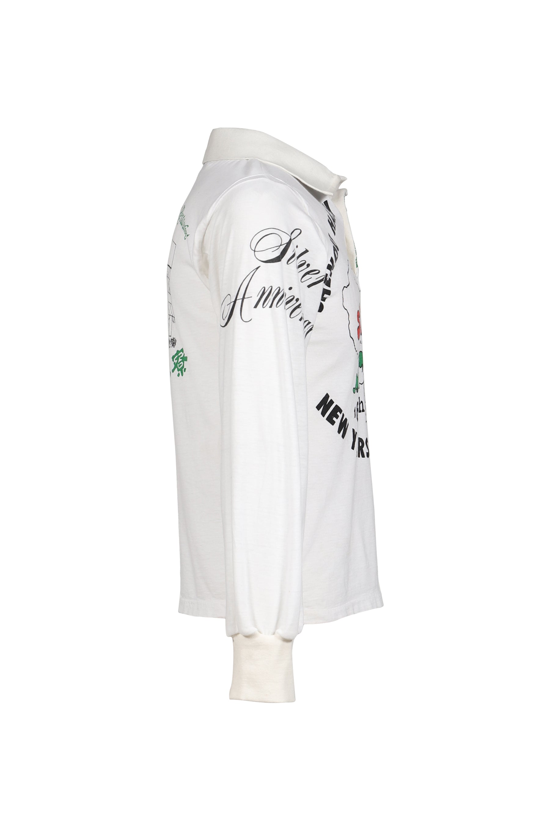 RUGBY TEE (UPCYCLED VINTAGE TEE) / WHT