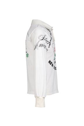 RUGBY TEE (UPCYCLED VINTAGE TEE) / WHT