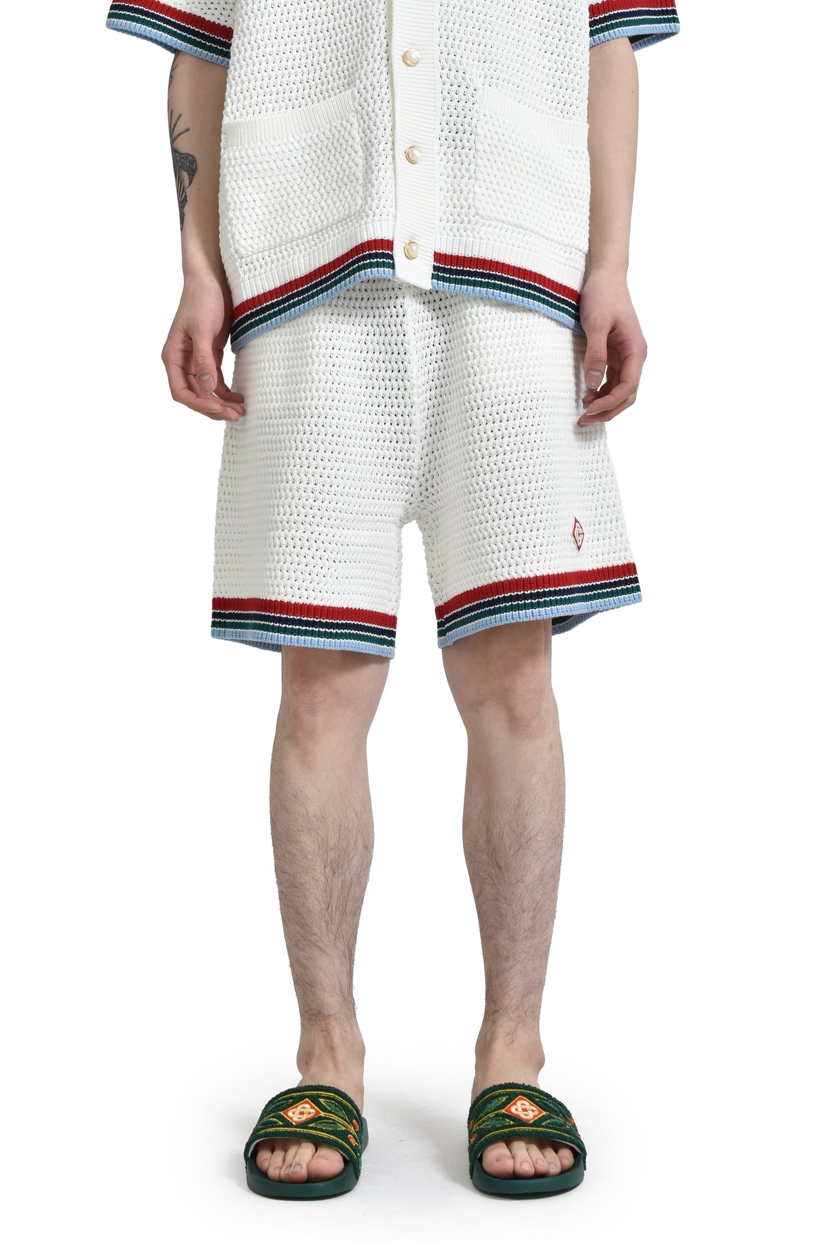 SPORTY CROCHET SHORTS / WHT