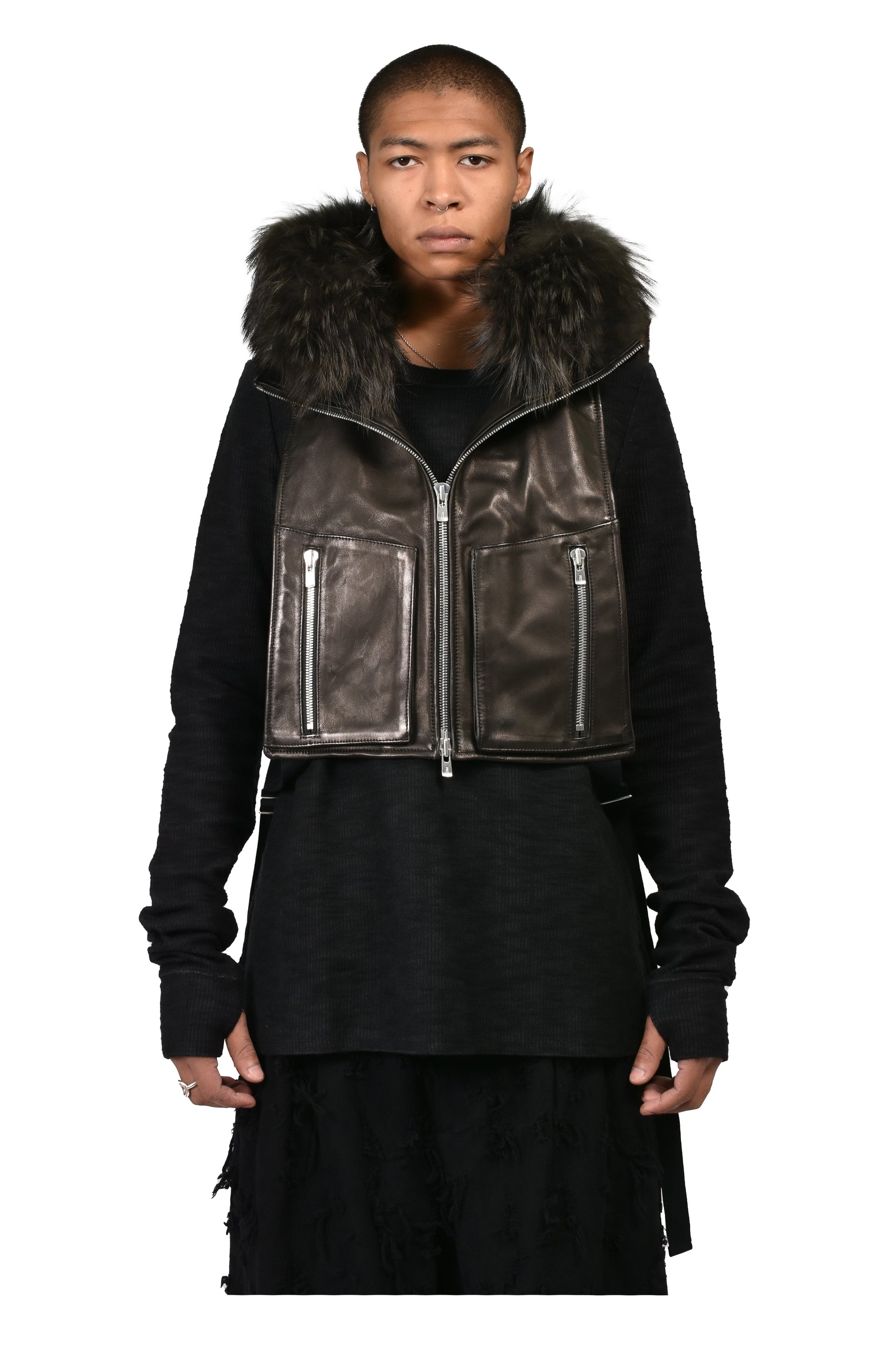 PARACHUTE CARGO VEST / BLK
