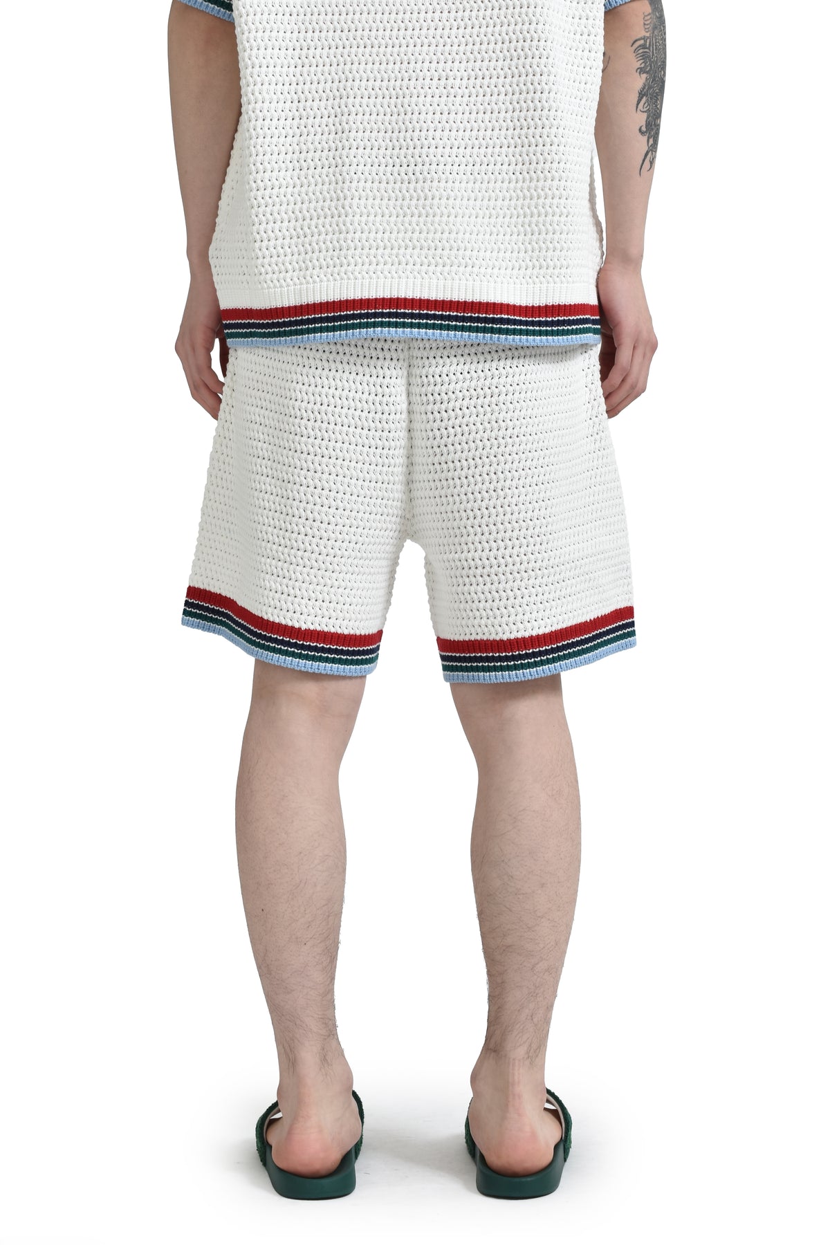 SPORTY CROCHET SHORTS / WHT