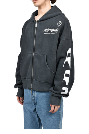 MEMBERSHIP USO ZIP HOODIE / BLK