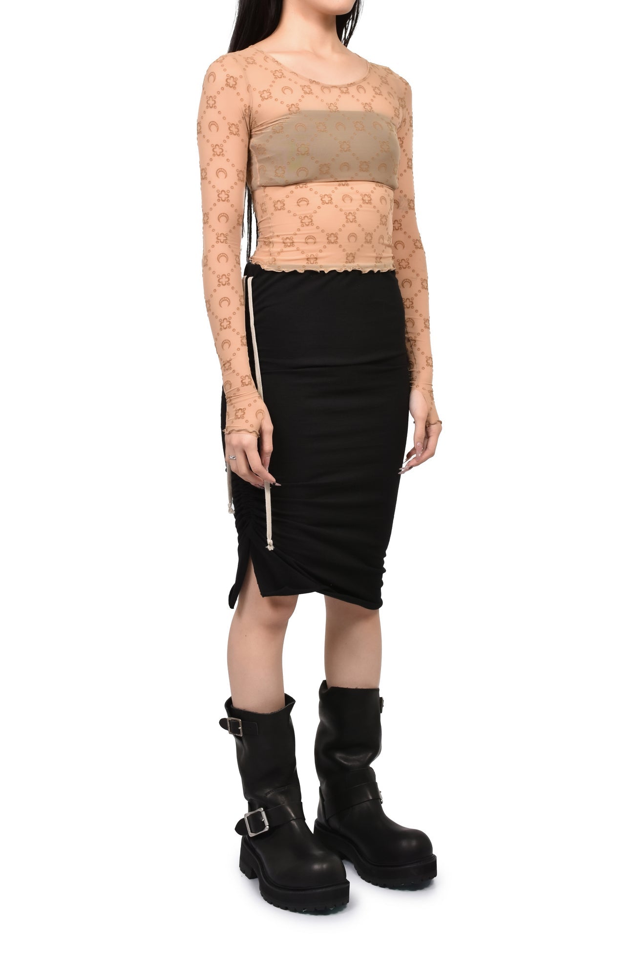 SOFT EDFU SKIRT / BLK