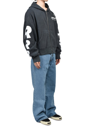 MEMBERSHIP USO ZIP HOODIE / BLK