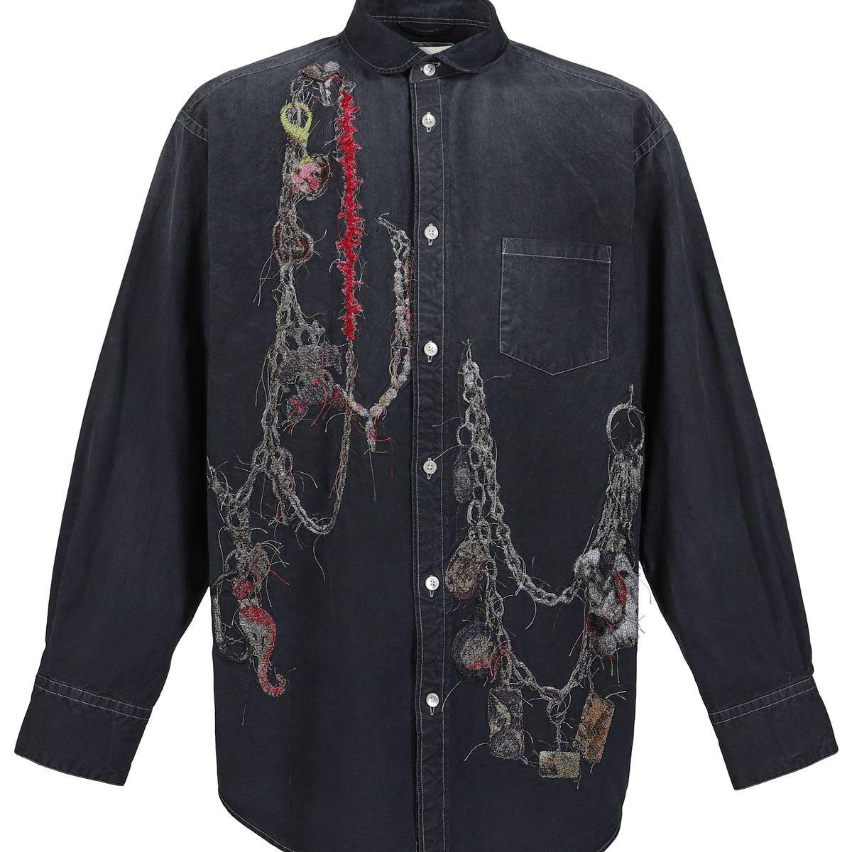 カタリストグレー刺繍セットアップ　ヌビアン カタリストグレー刺繍セットアップ ヌビアン カタリストグレー刺繍