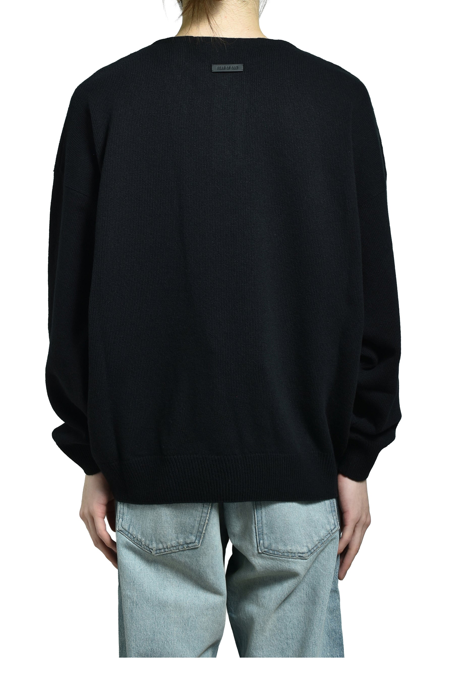 HENLEY SWEATER / BLK