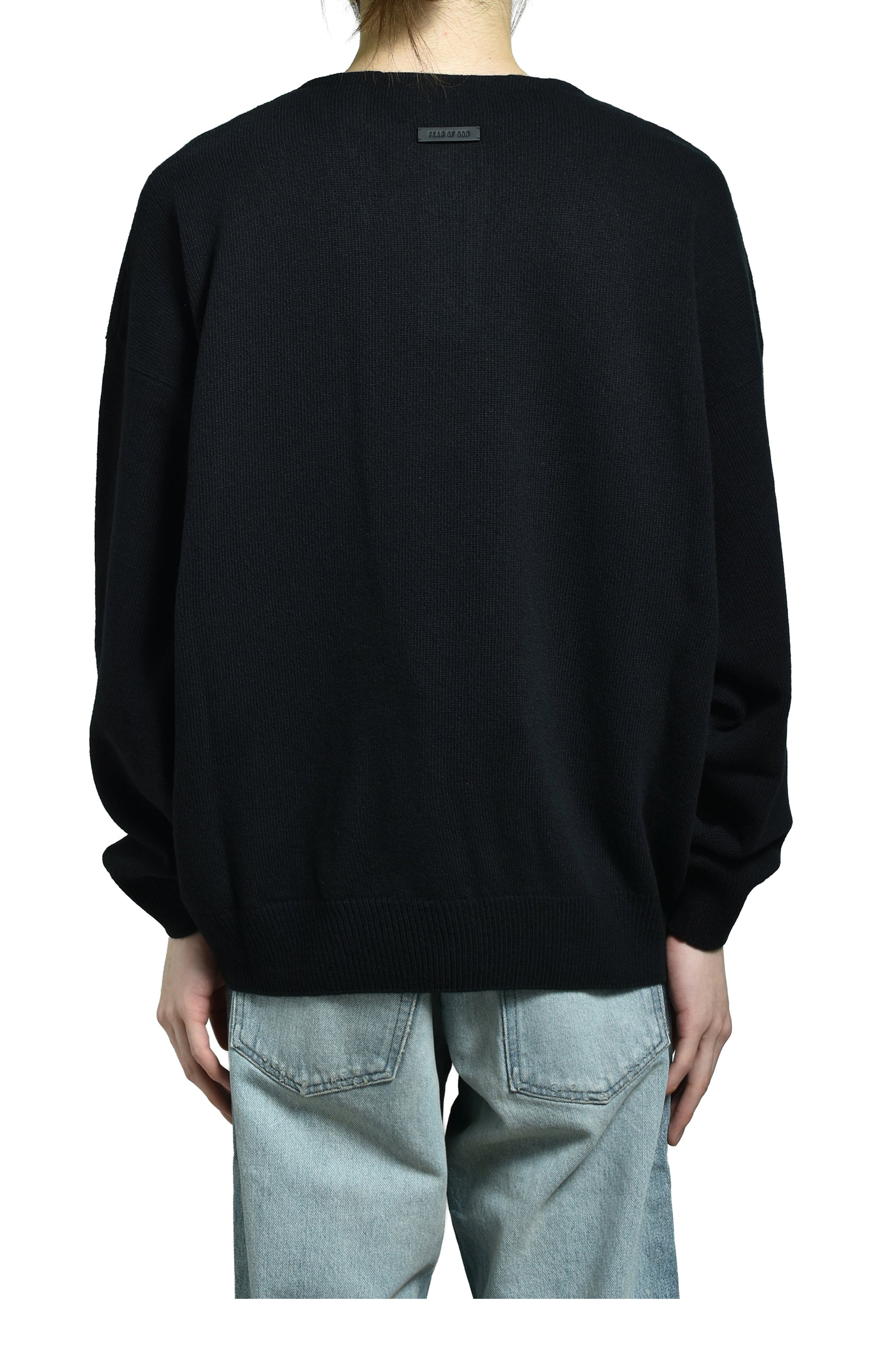 HENLEY SWEATER / BLK