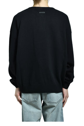 HENLEY SWEATER / BLK