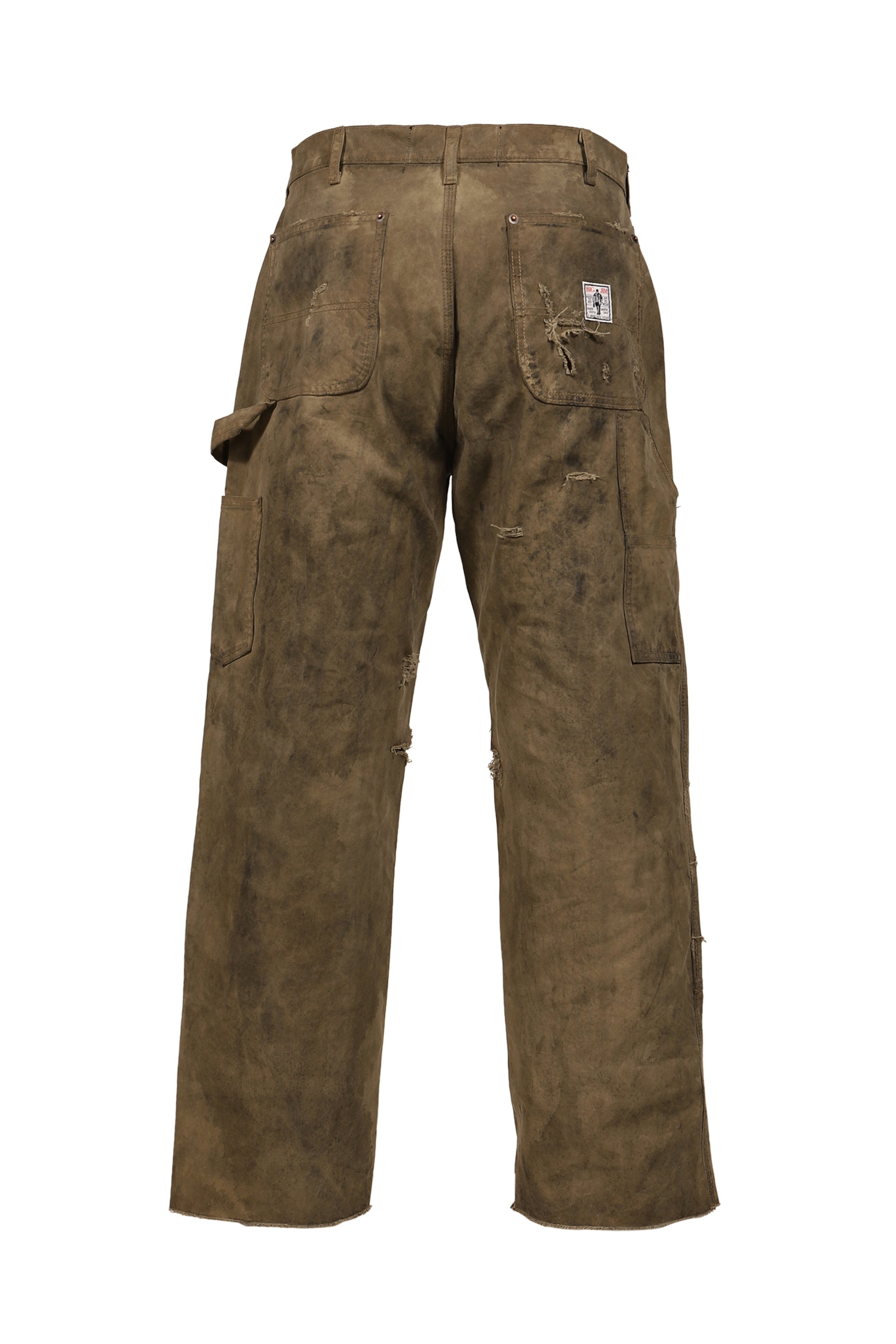BEEN THRU IT WAXED CANVAS DBL KNEE PANT / BRW