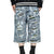 HELL CAMO DENIM SHORTS / BLU