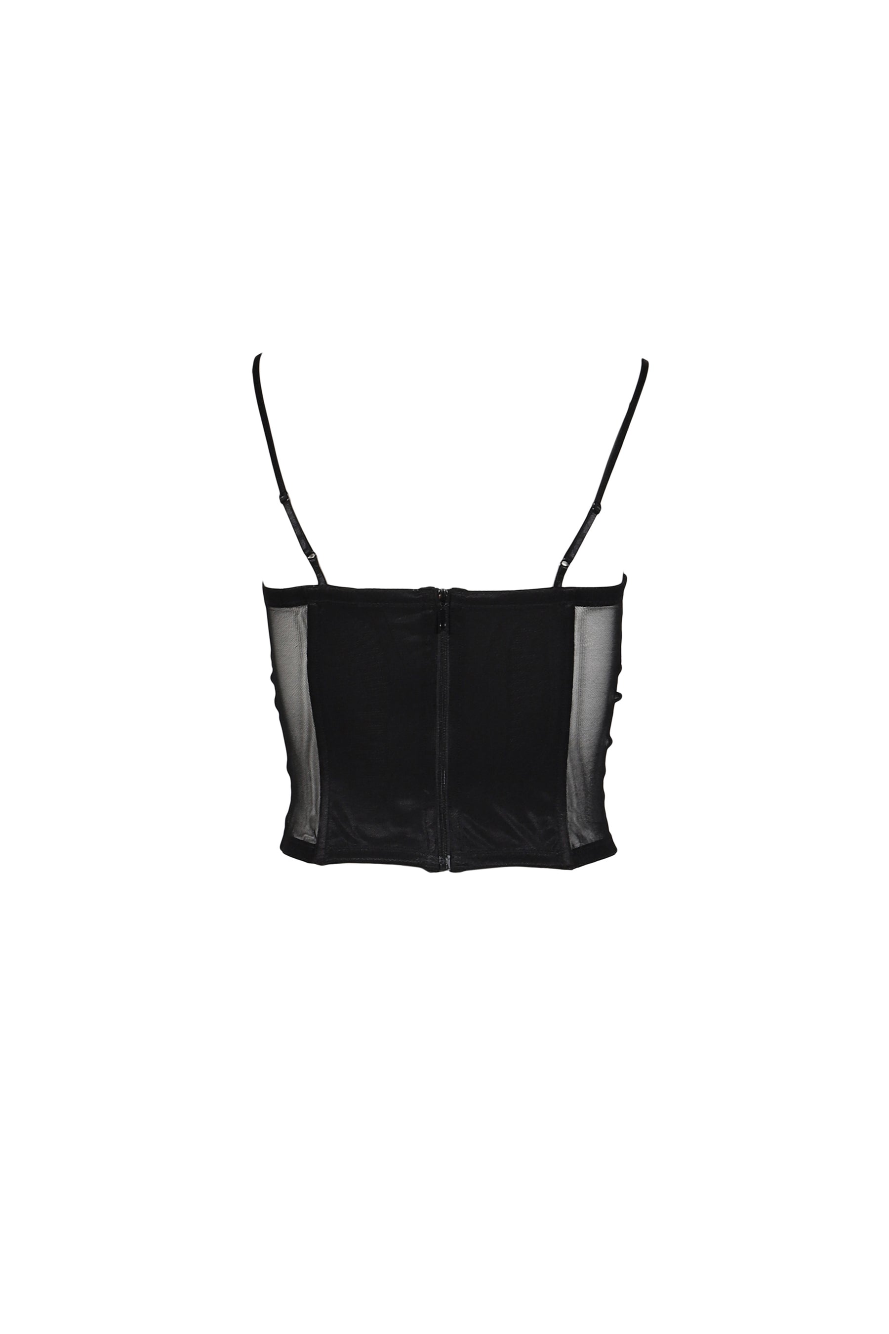 SHEER MESH BUISTIER / BLK