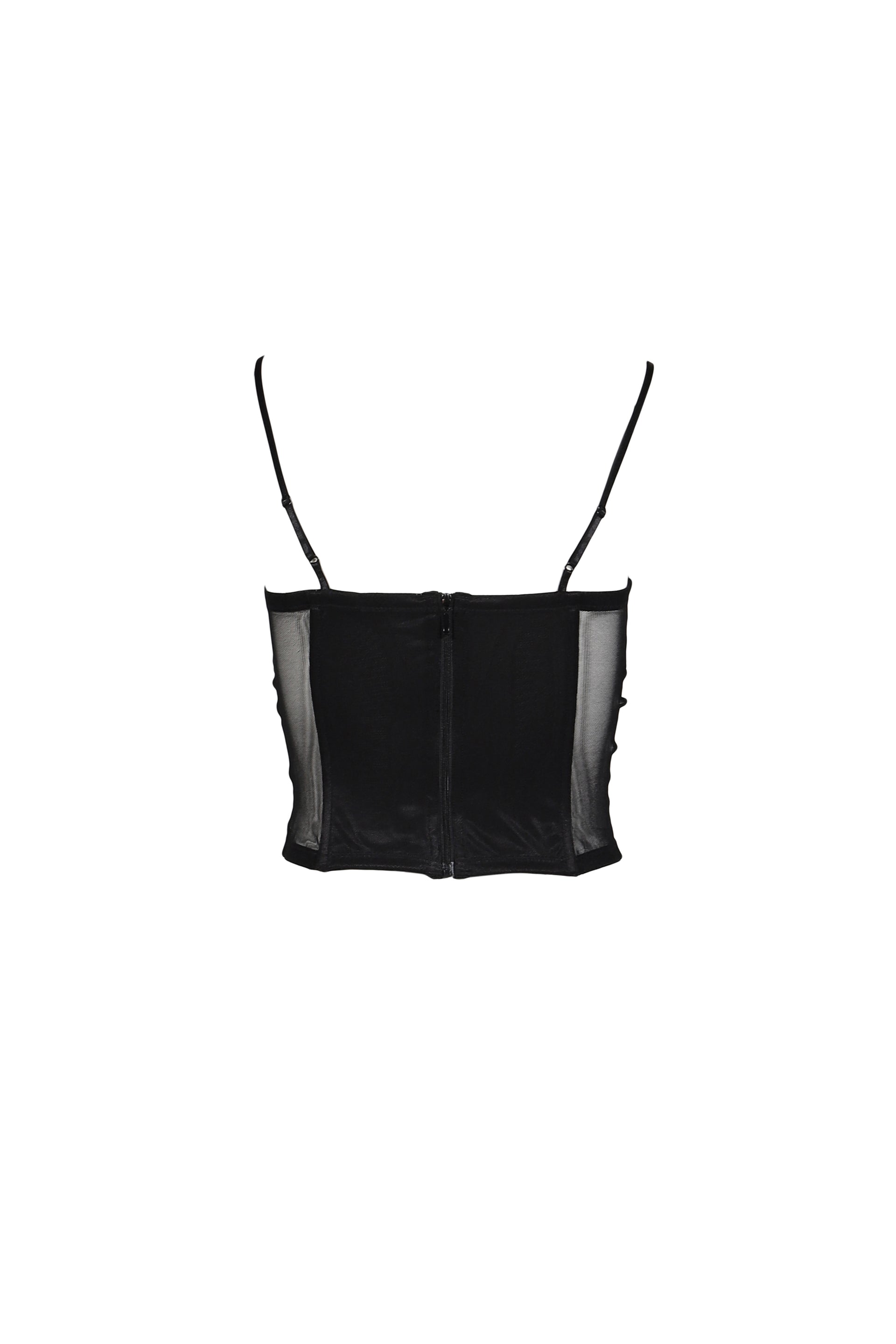 SHEER MESH BUISTIER / BLK