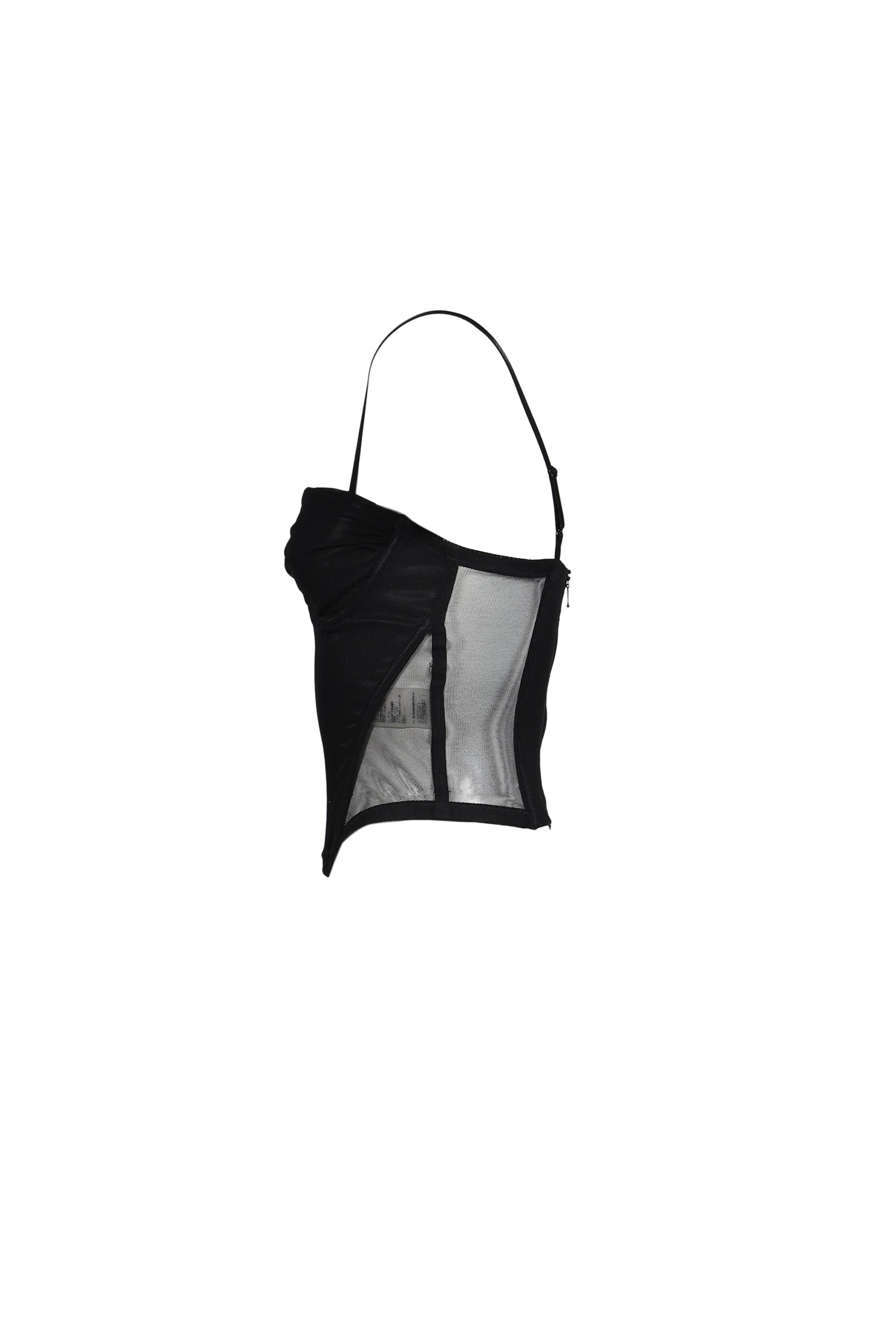 SHEER MESH BUISTIER / BLK