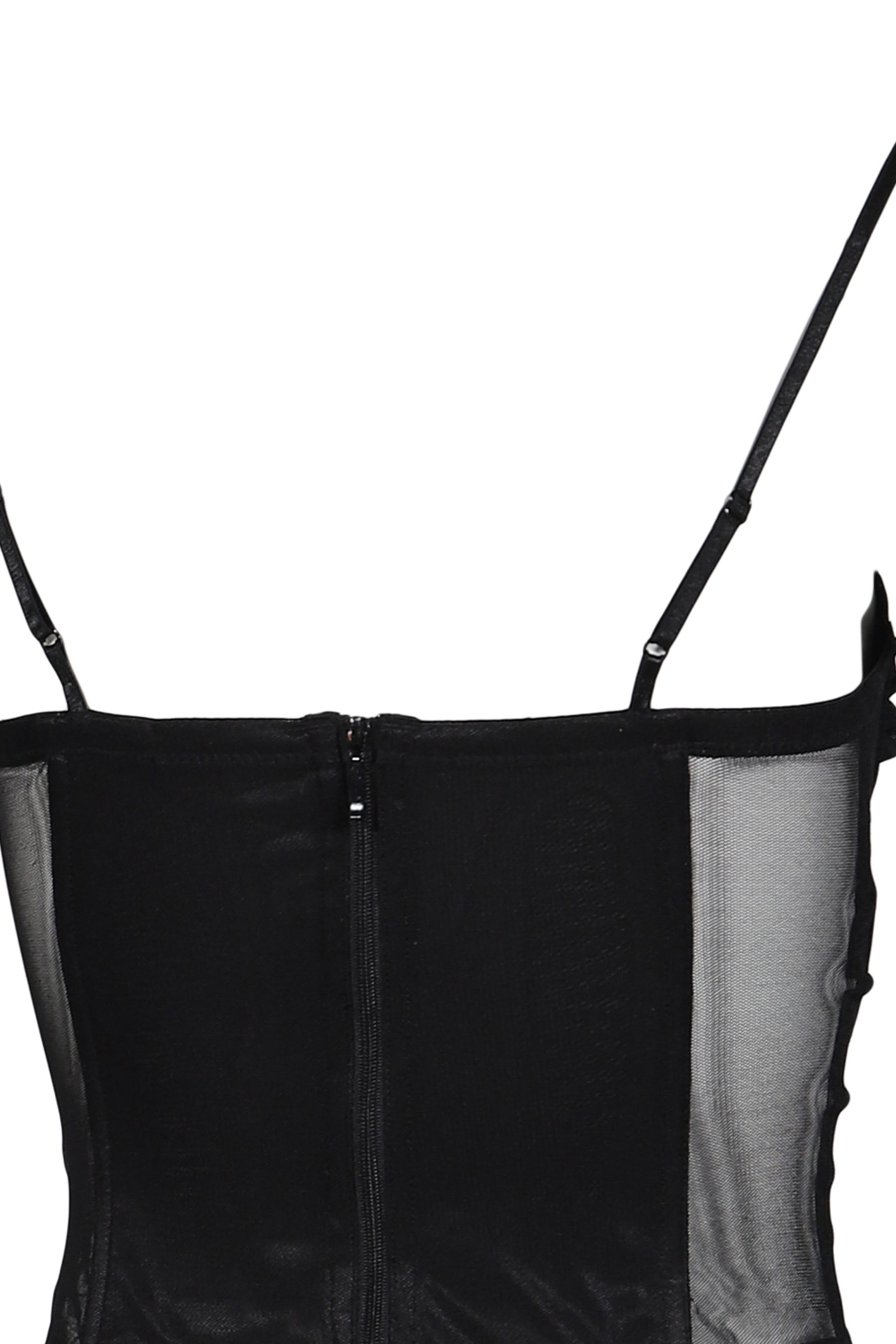 SHEER MESH BUISTIER / BLK