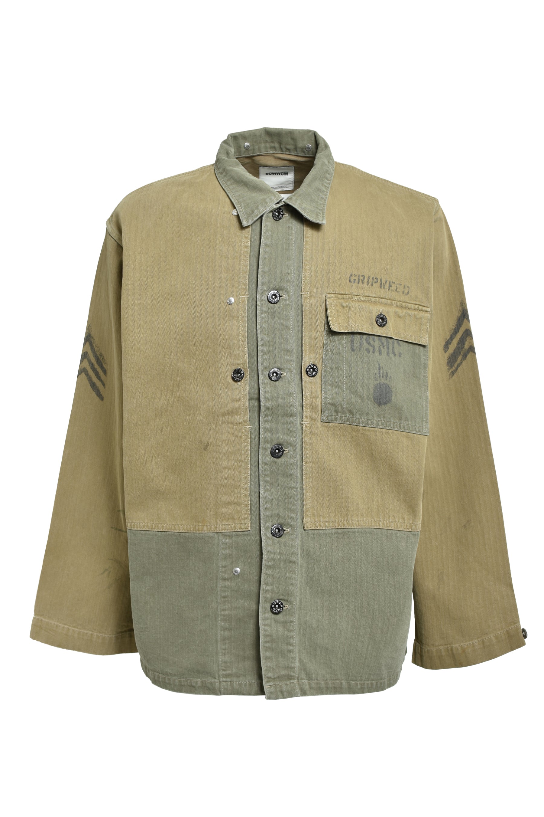 USMC M44 HBT TWO-TONE JACKET AGED / AGED OD TWO-TONE