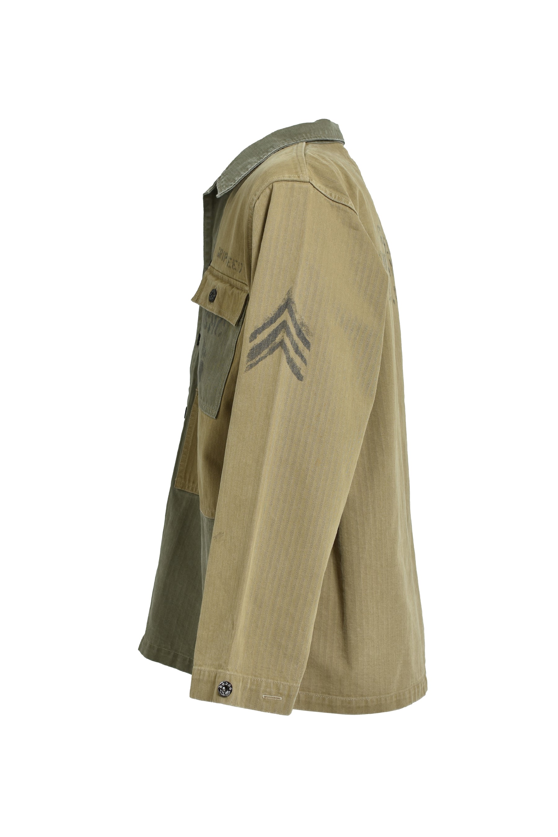 USMC M44 HBT TWO-TONE JACKET AGED / AGED OD TWO-TONE