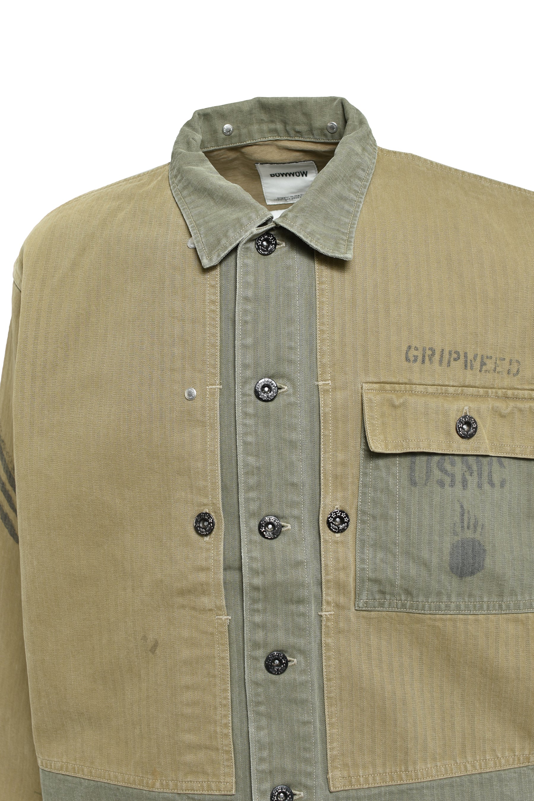 USMC M44 HBT TWO-TONE JACKET AGED / AGED OD TWO-TONE